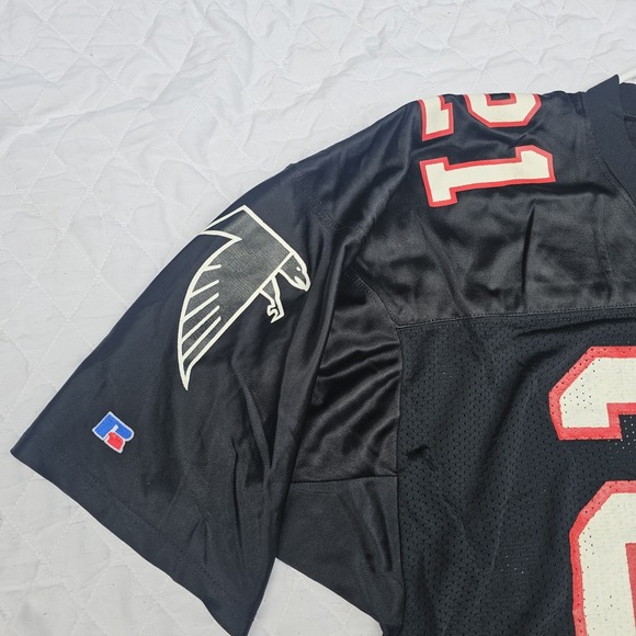 Vintage Deion Sanders Atlanta Falcons Black Russel Jersey Mens Size 48 - Picture 7 of 8